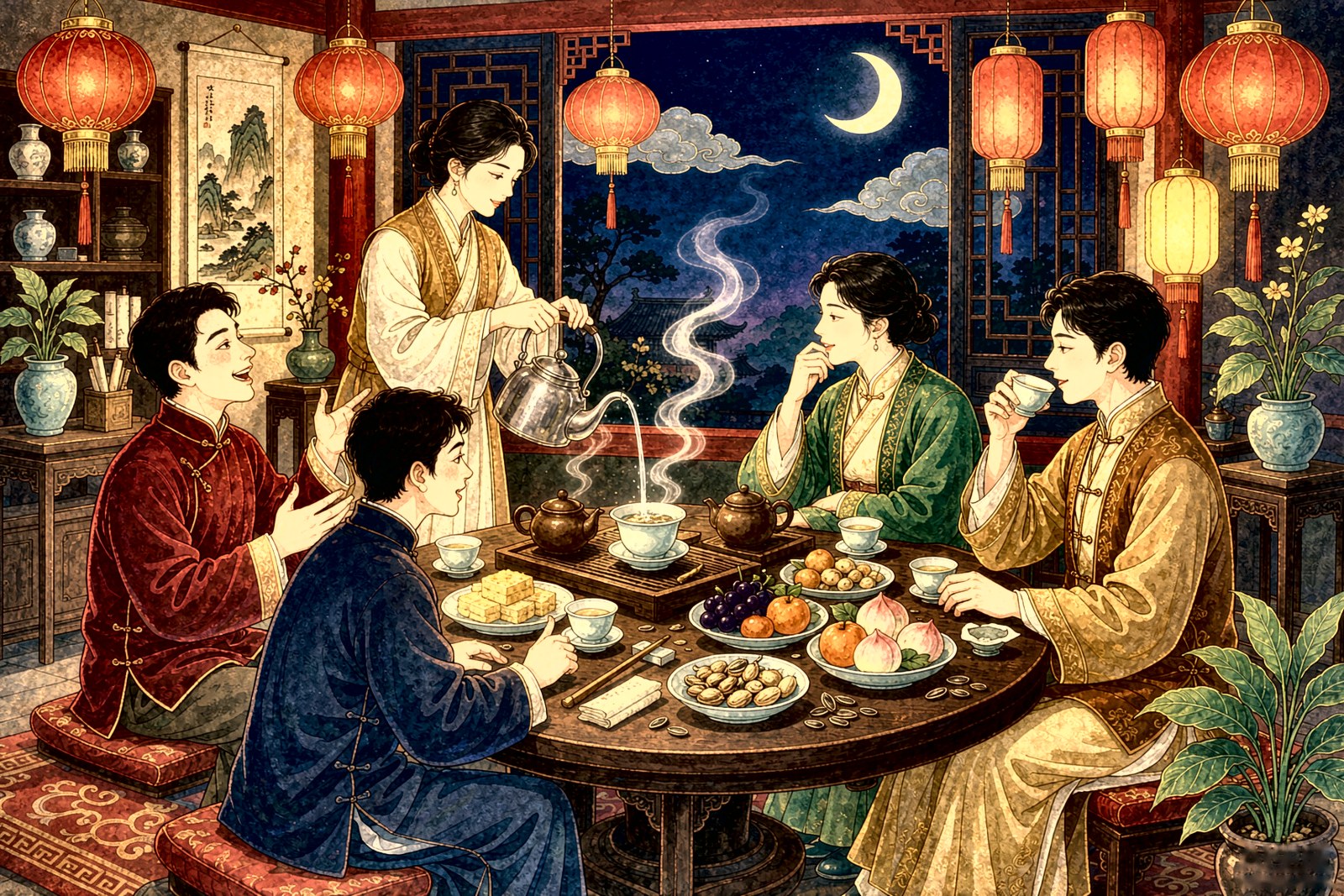 茶聚 · 提壶注水之间,看眼神、听语气、观姿态